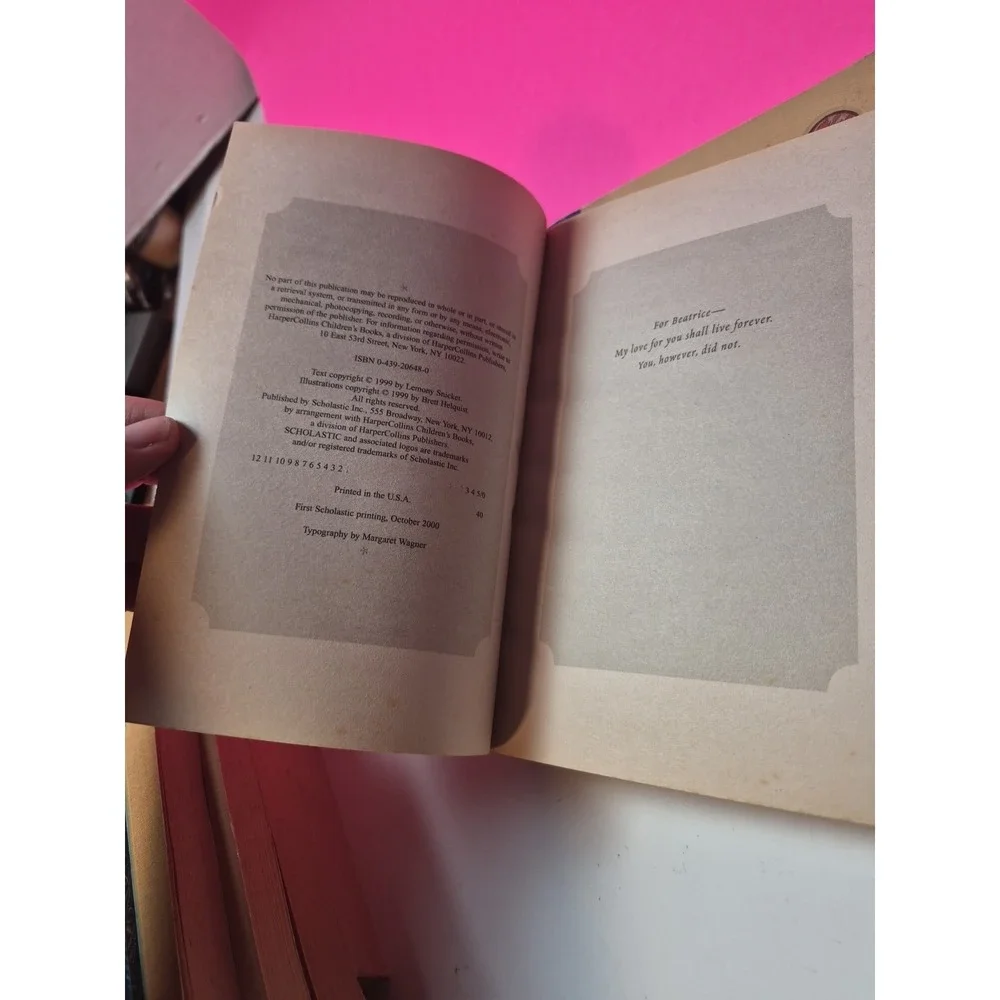 A‎ Series of Unfortunate Events Lemony Snicket 7 Books 1,2,3,4,6,7,8